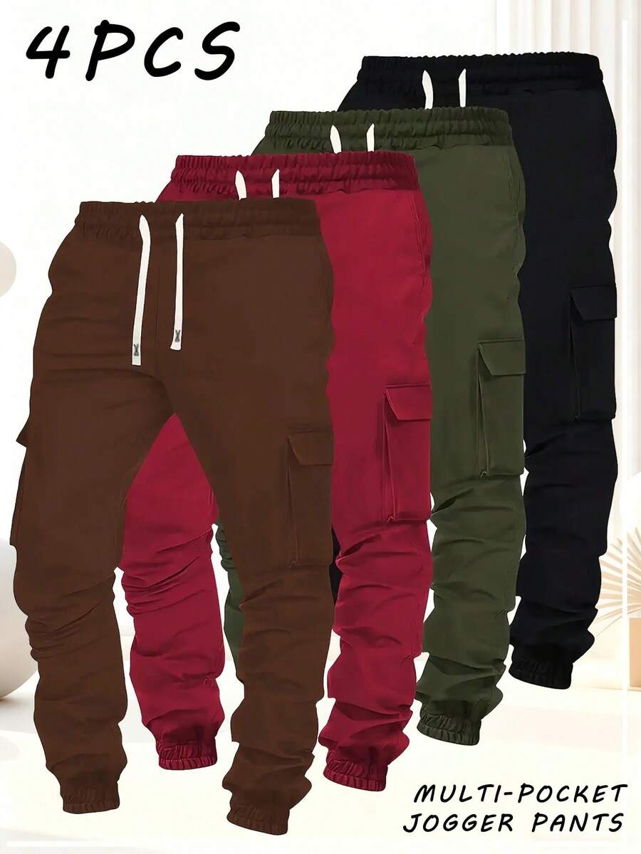 Cargo Jogger Pants - Pantalones Cargo para Hombre, Talla Grande,