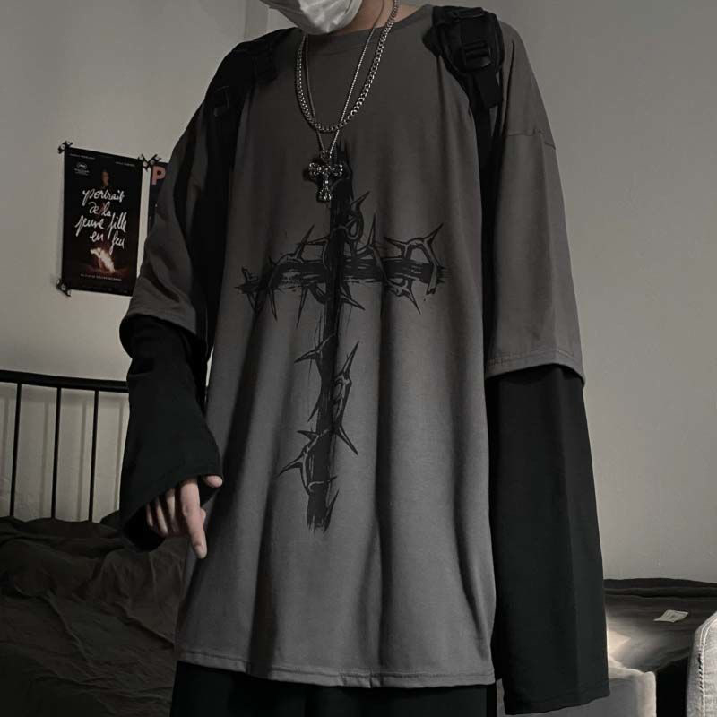 Men'S Fashion Aesthetics - Ropa Grunge para mujer, camiseta Emo