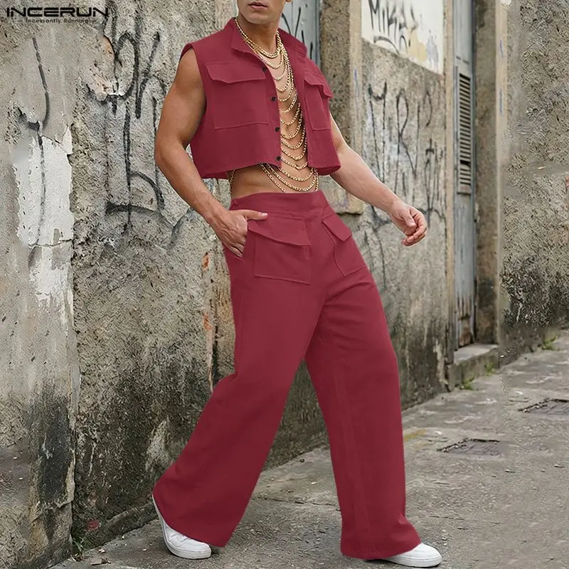 Quality Men'S Fashion - Conjuntos INCERUN para Hombre, Camiseta sin