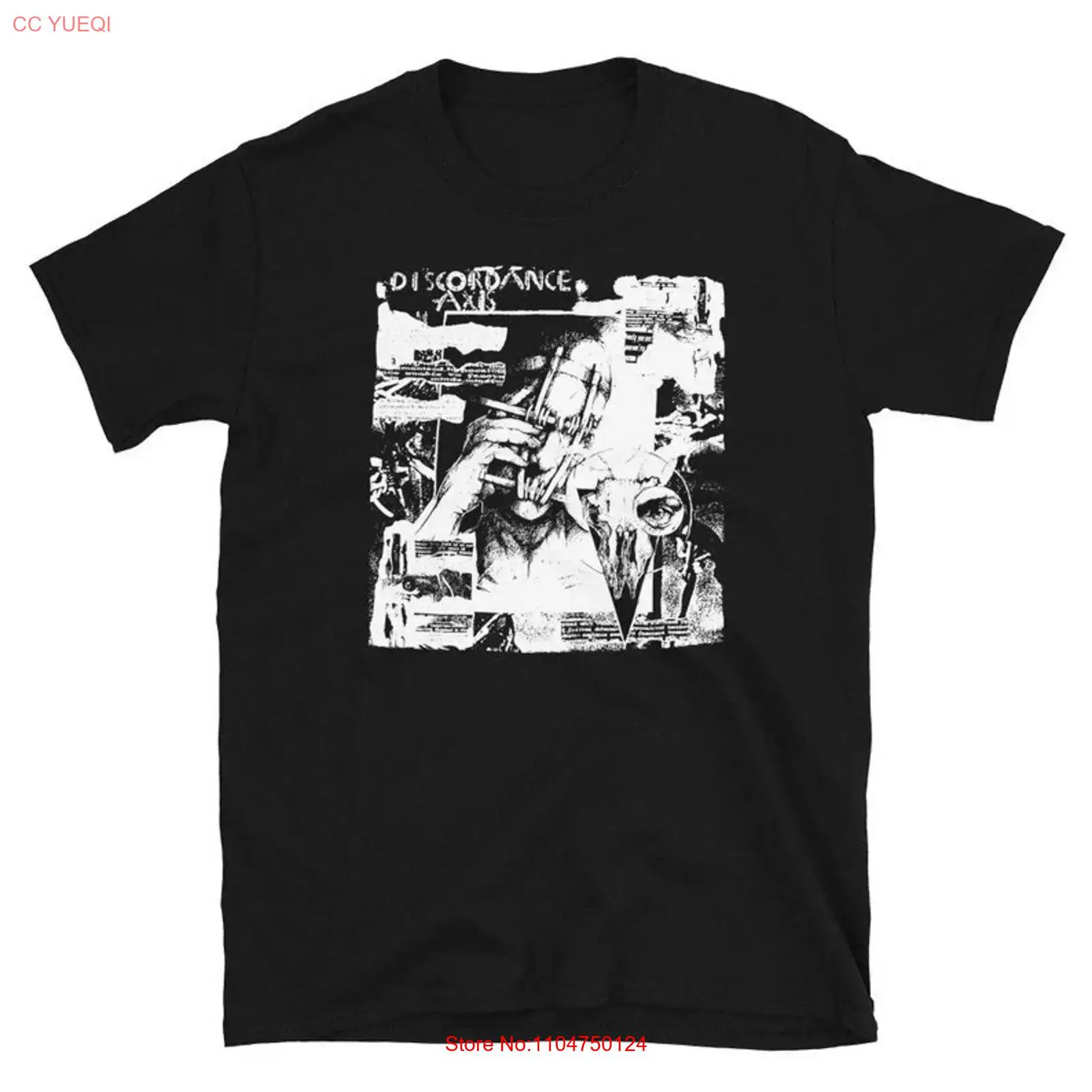 Mens Fashion Discord - Camiseta Discordance Axis, estilo gótico, deathrock,