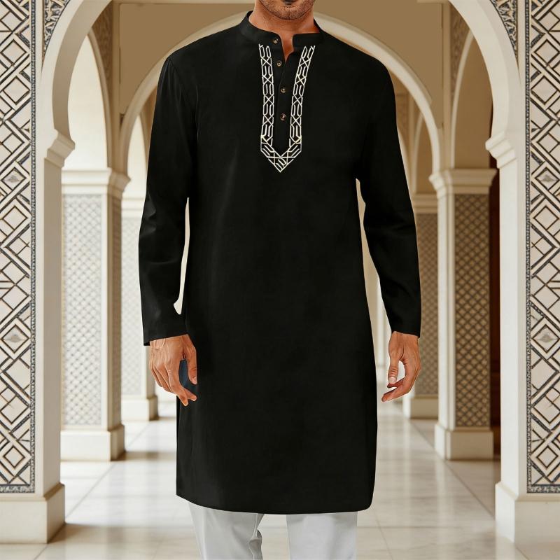 Men'S Fashion For Hot Weather - Y3NE-vestido largo musulmán holgado para hombre,