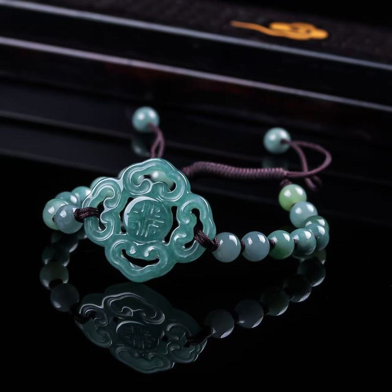 Men'S Fashion Jewelry Bracelets - Pulsera de Jadeíta Natural Grado A,