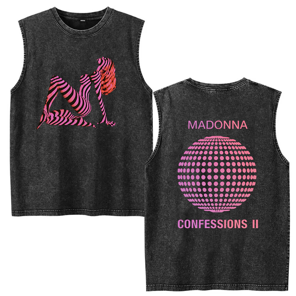 Men'S Fashion Aesthetics - Camiseta sin mangas vintage lavada de