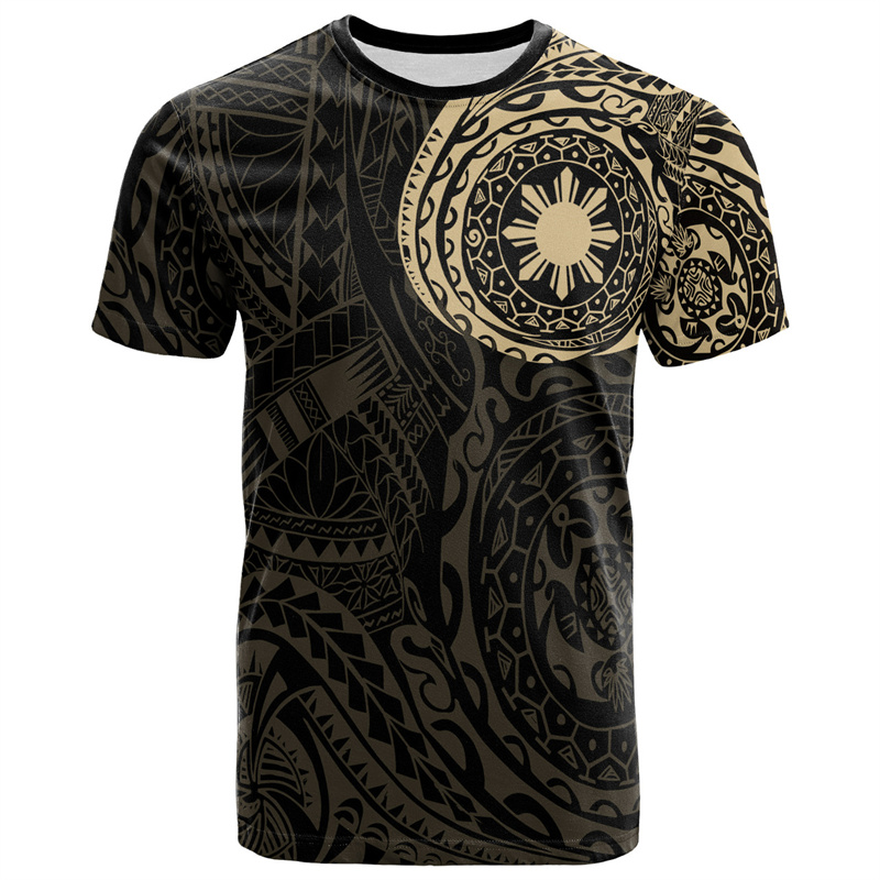 Men'S Fashion Philippines - Camiseta Vintage con Emblema Nacional de