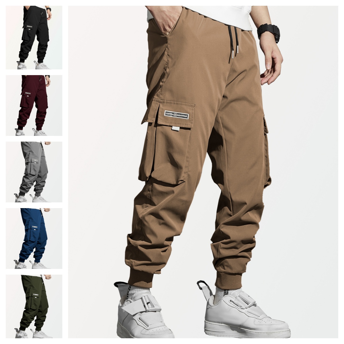 Cargo Jogger Pants - Pantalones Cargo Multibolsillos para Hombre, Joggers