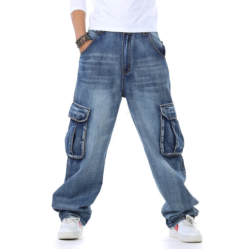 Men'S Fashion For Fat Guys - Pantalones vaqueros holgados para hombre primavera