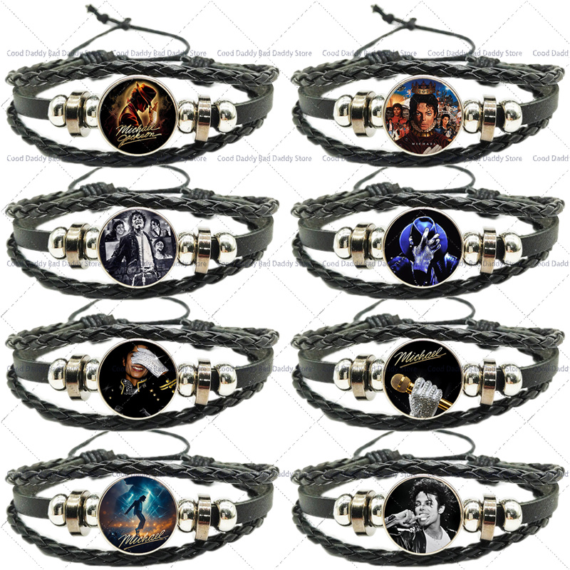 Mens Fashion Bracelet - Pulsera Tejida de Michael Jackson para