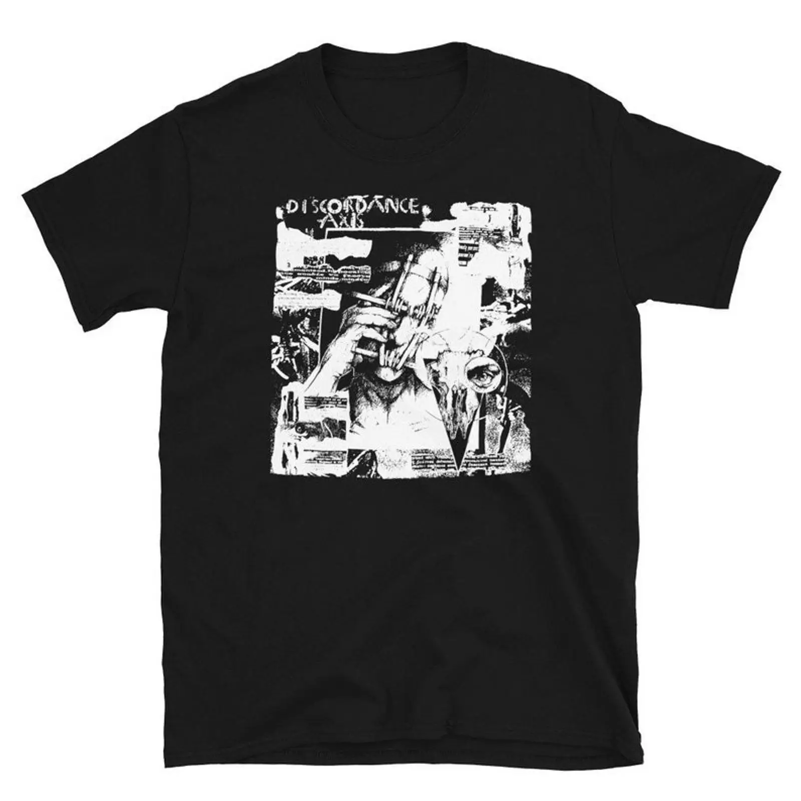 Mens Fashion Discord - Camiseta Discordance Axis, estilo gótico, deathrock,