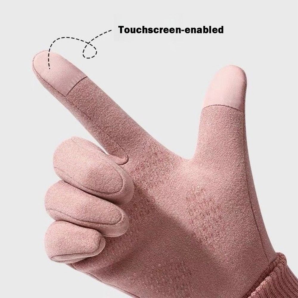 Driving Gloves Leather - Manoplas de conducción con forro polar,