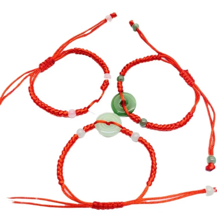 Men'S Fashion Jewelry Bracelets - Pulsera de Donut de Jade Real