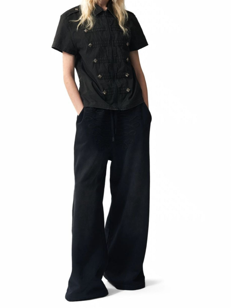 Men'S Fashion Aesthetics - Camisetas Retro con Remaches Estilo Y2K