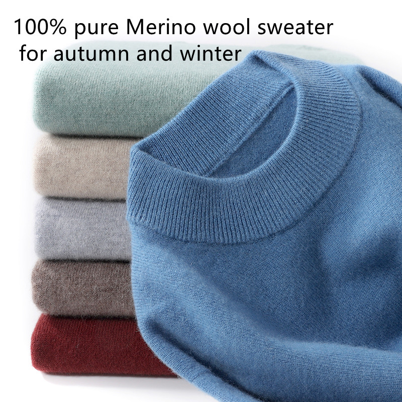 Mens Fashion Jumpers - Jersey 100% de lana merina pura