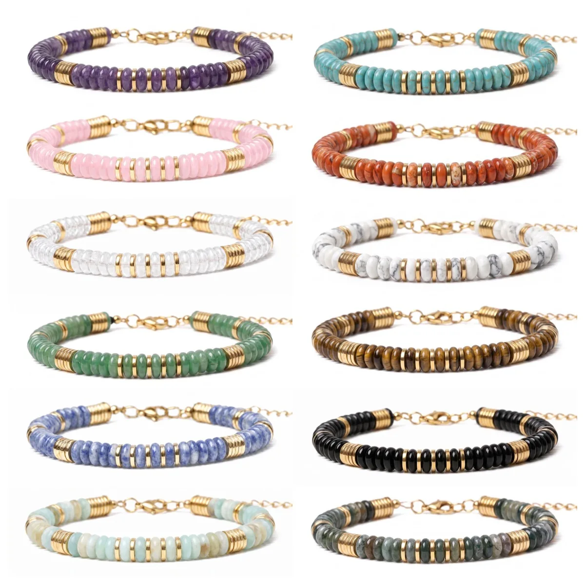 Pulsera de Piedras Preciosas c - Mens Fashion Discord reseña y precio