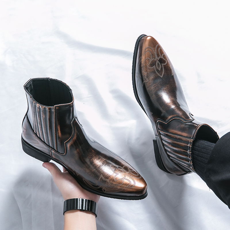 Botas Chelsea puntiagudas de c - Men Fashion Hair Style reseña y precio