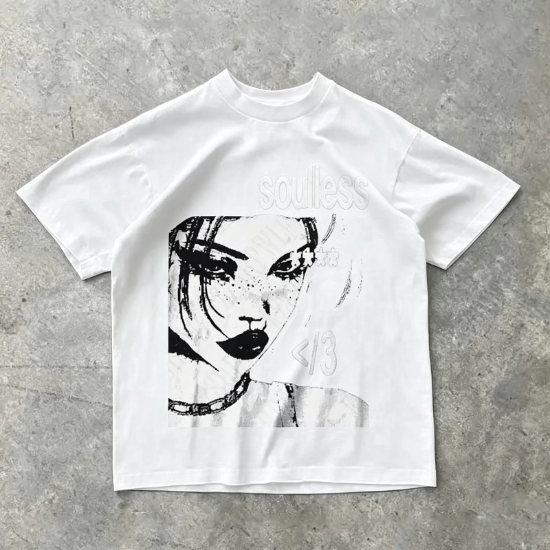 Camiseta de Algodón con Estamp - Men'S Fashion Aesthetics reseña y precio