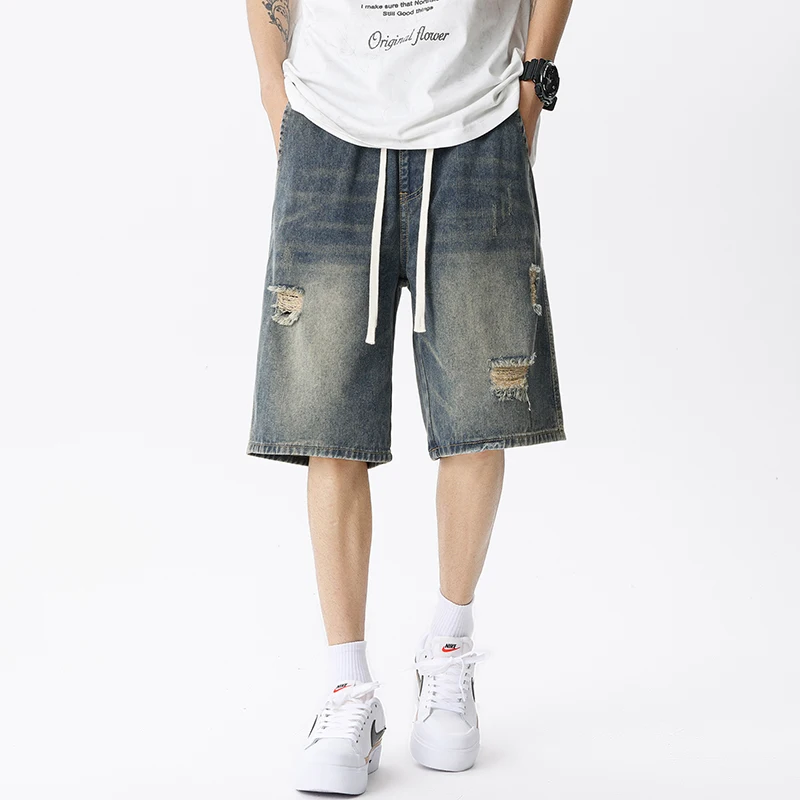 Pantalones cortos vaqueros fin - Men Fashion Jeans reseña y precio