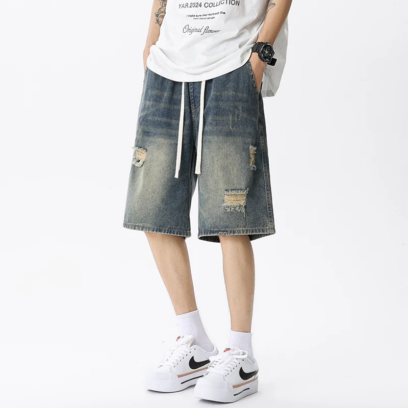 Pantalones cortos vaqueros fin - Men Fashion Jeans reseña y precio