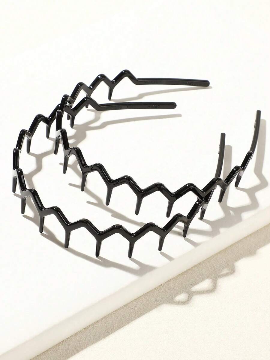 4 diademas negras con dientes  - Men Fashion Hair Style reseña y precio