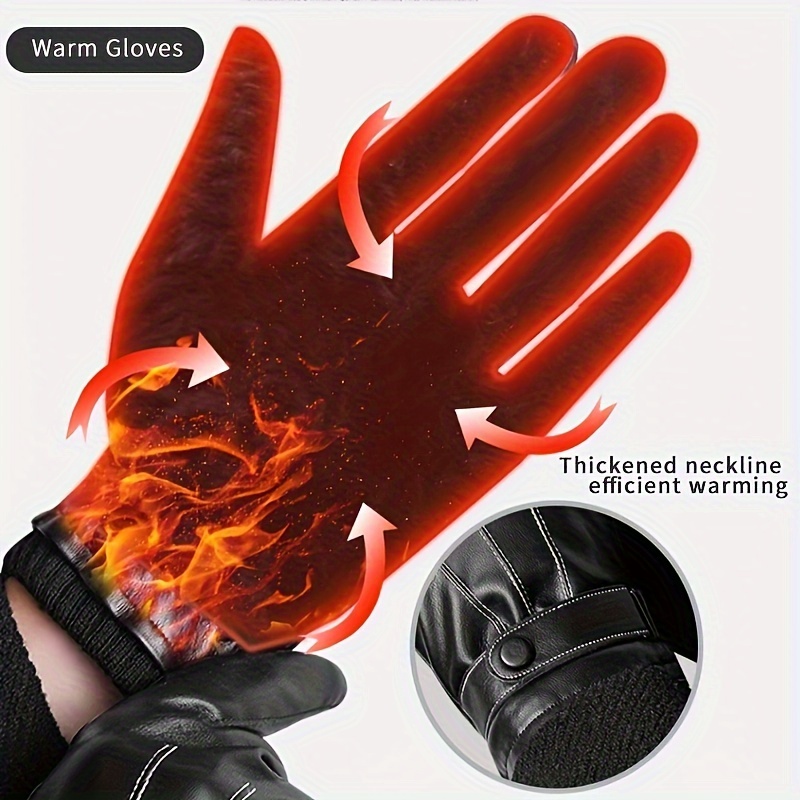 1 par de guantes de invierno c - Driving Gloves Leather reseña y precio
