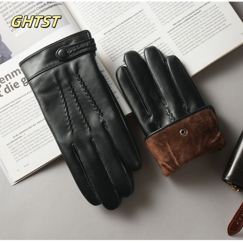 2025 nuevos guantes de inviern - Driving Gloves Leather reseña y precio