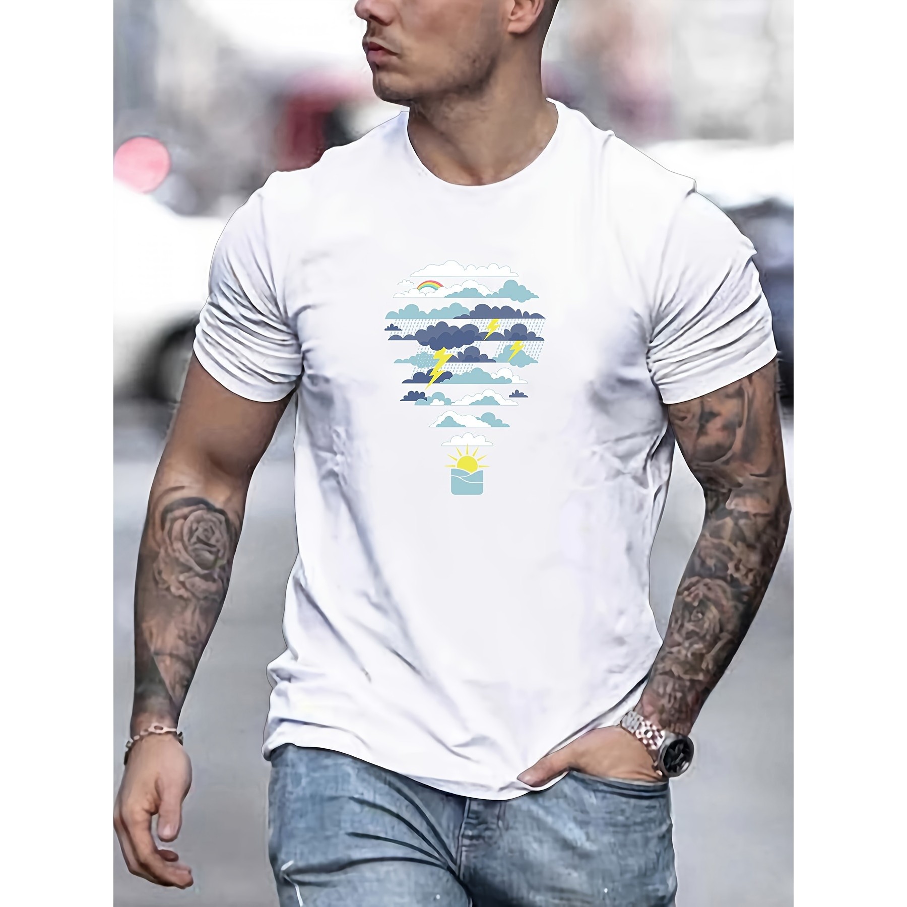 Camiseta gráfica con estampado - Men'S Fashion For Hot Weather reseña y precio