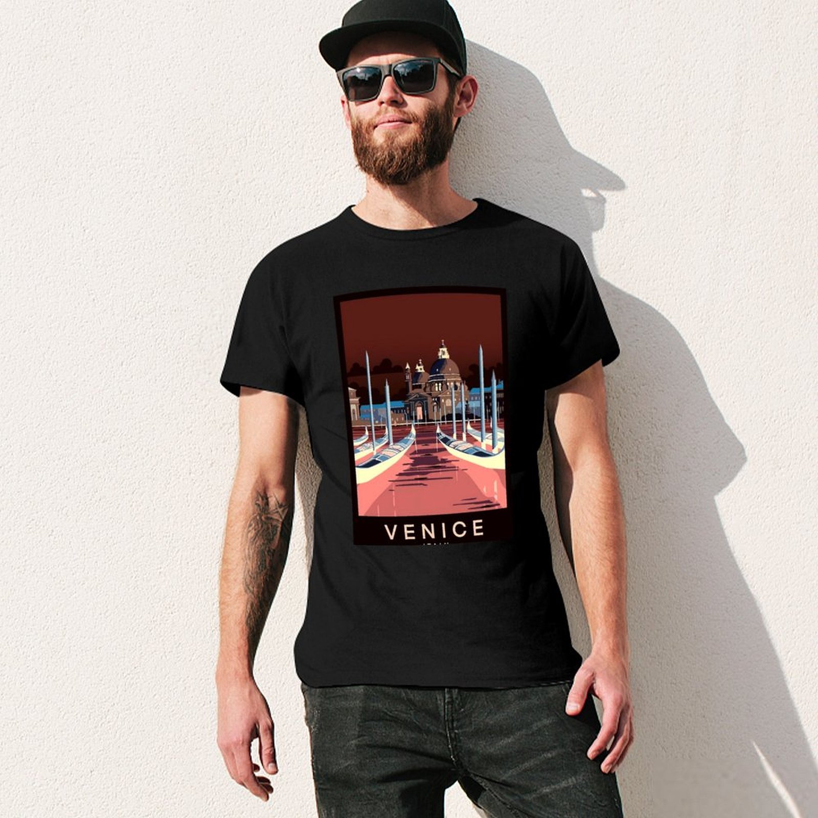 Venecia, Italia: Camiseta con  - Men'S Fashion Venice Italy reseña y precio