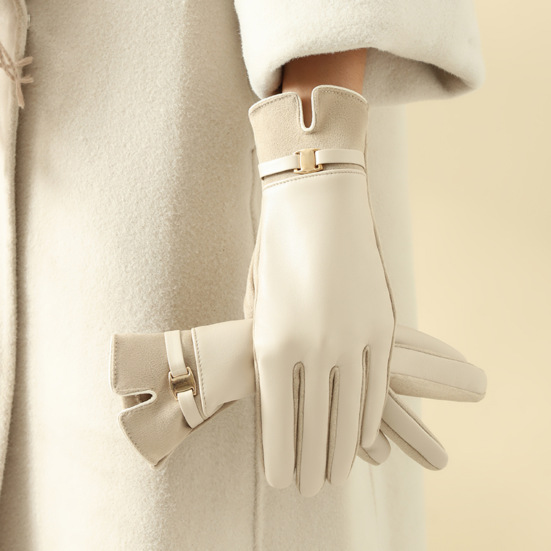 1 par de guantes para mujer en - Driving Gloves Leather reseña y precio