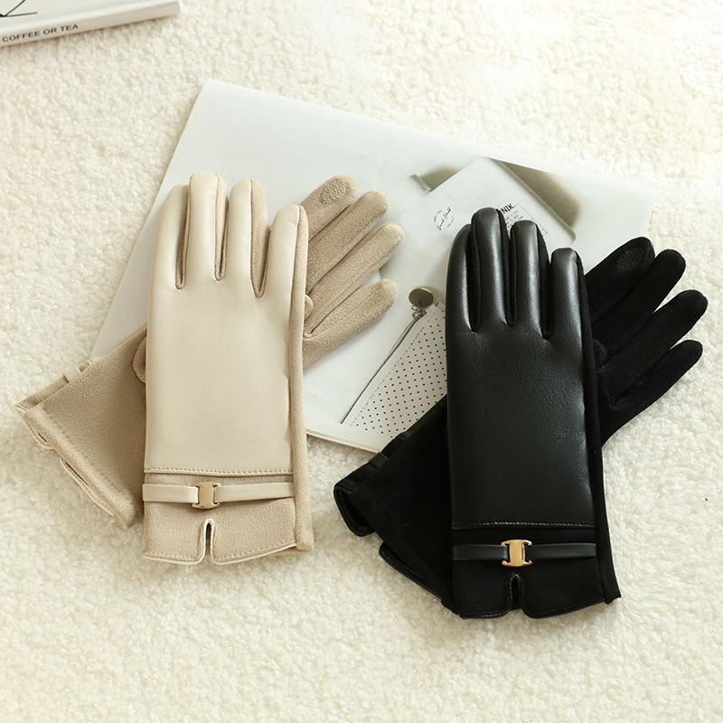 1 par de guantes para mujer en - Driving Gloves Leather reseña y precio
