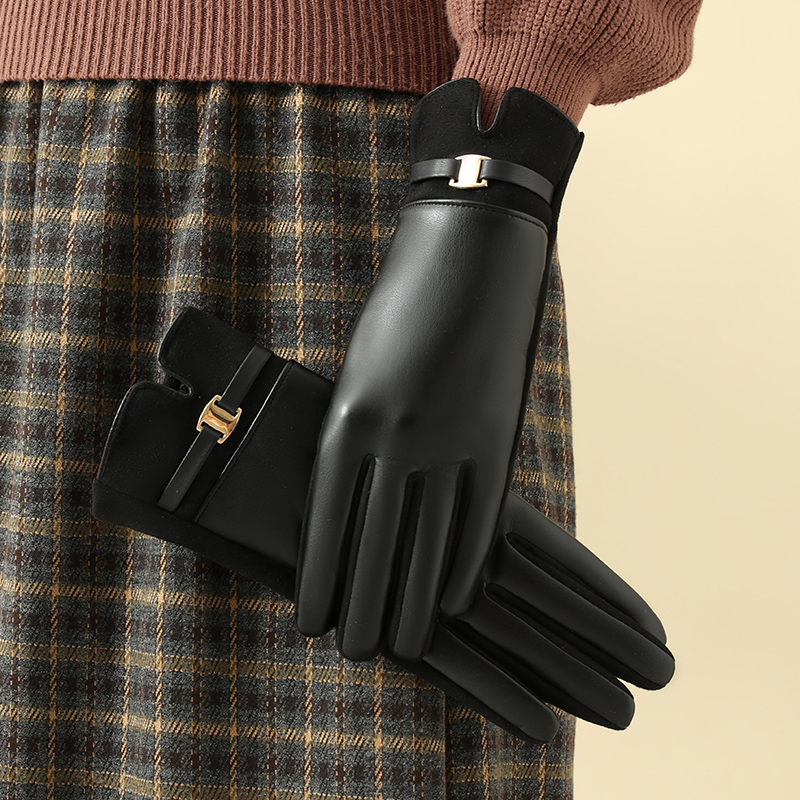 1 par de guantes para mujer en - Driving Gloves Leather reseña y precio
