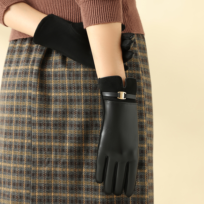 1 par de guantes para mujer en - Driving Gloves Leather reseña y precio