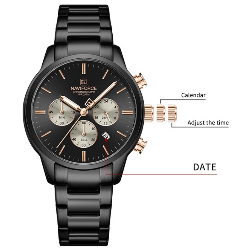 Reloj Cronógrafo de Cuarzo NAV - Mens Fashion Bracelet reseña y precio