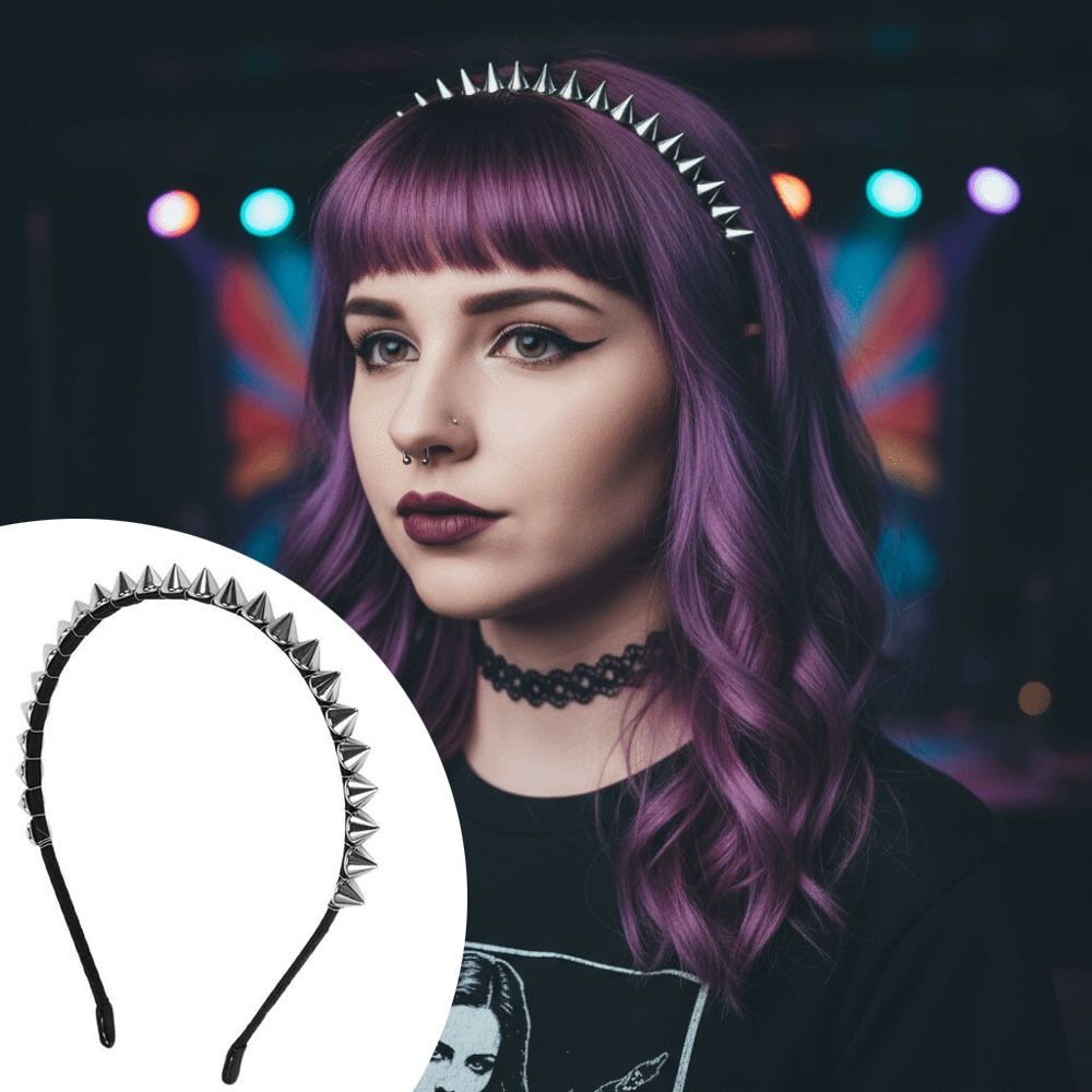 Diadema de Metal con Remaches  - Men Fashion Hair Style reseña y precio
