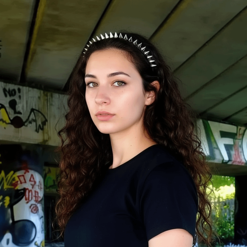 Diadema de Metal con Remaches  - Men Fashion Hair Style reseña y precio