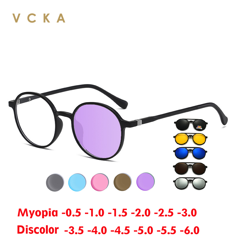 VCKA-gafas redondas fotocromát - Mens Fashion Discord reseña y precio