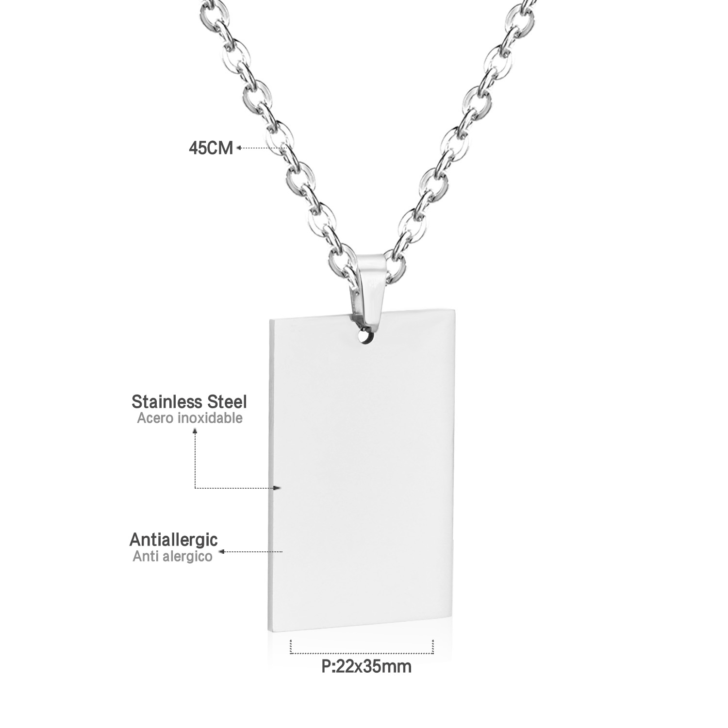 LUXUSTEEL-collar con colgante  - Mens Fashion Discord reseña y precio