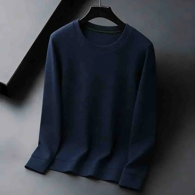 Suéter Básico de Cuello Redond - Mens Fashion Jumpers reseña y precio