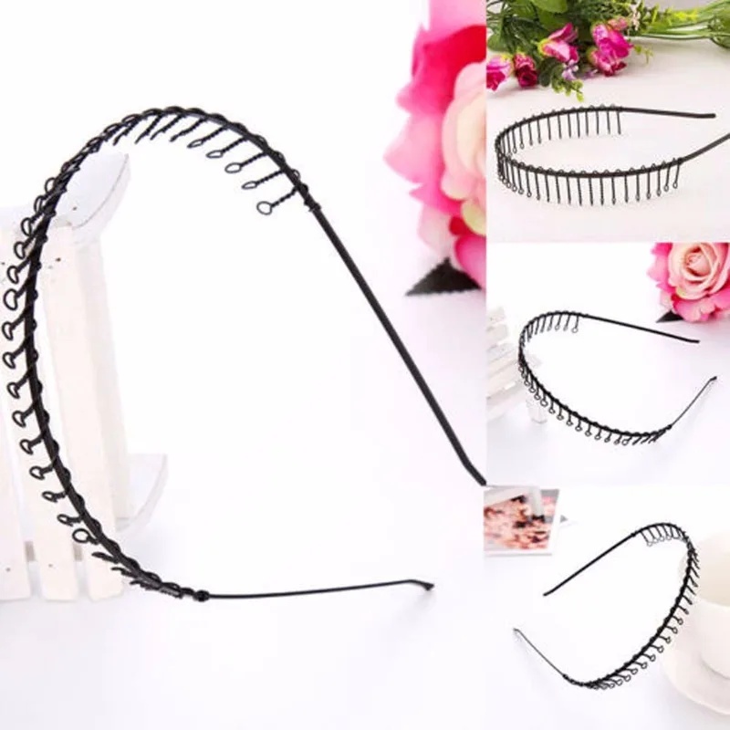 1 unidad Diadema metálica negr - Men Fashion Hair Style reseña y precio