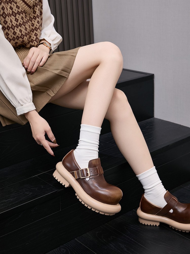 Zapatos Derby de cuero genuino - Men Fashion Vintage reseña y precio