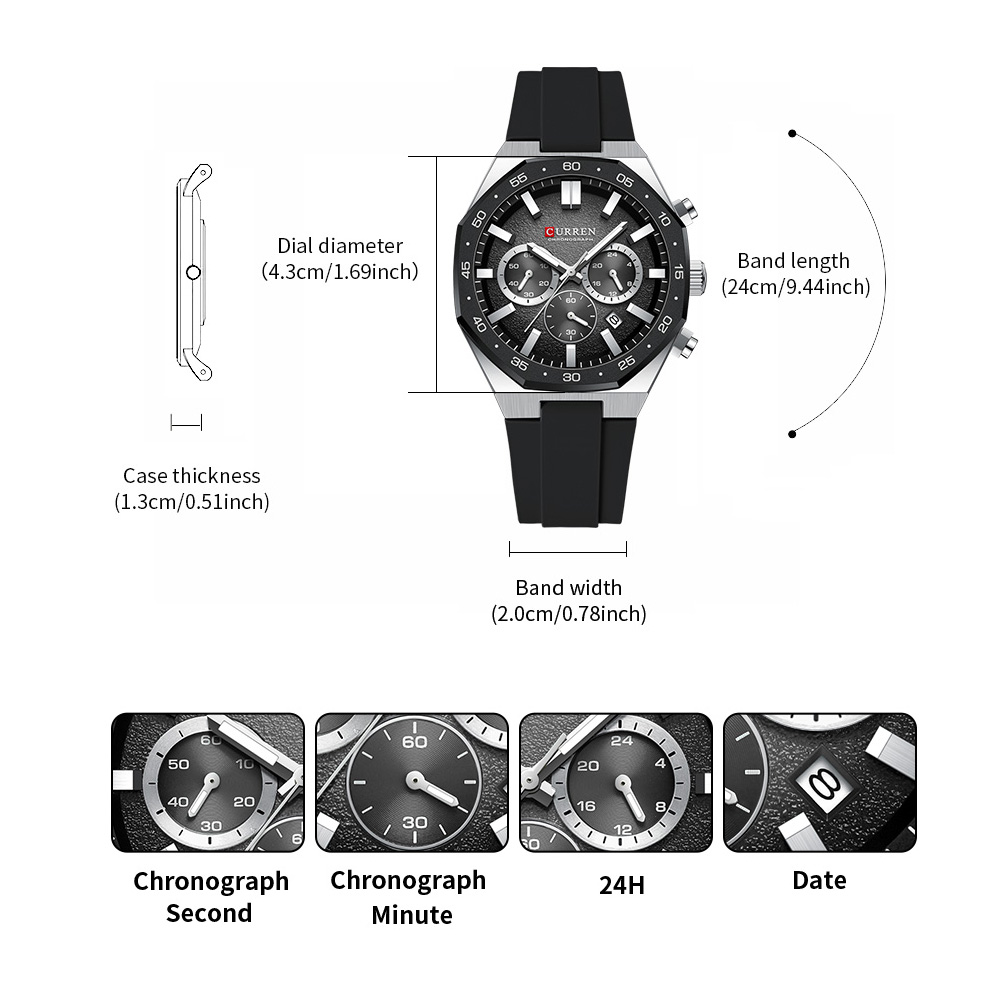 Reloj Deportivo Casual de Moda - Fashion Mens Watches reseña y precio