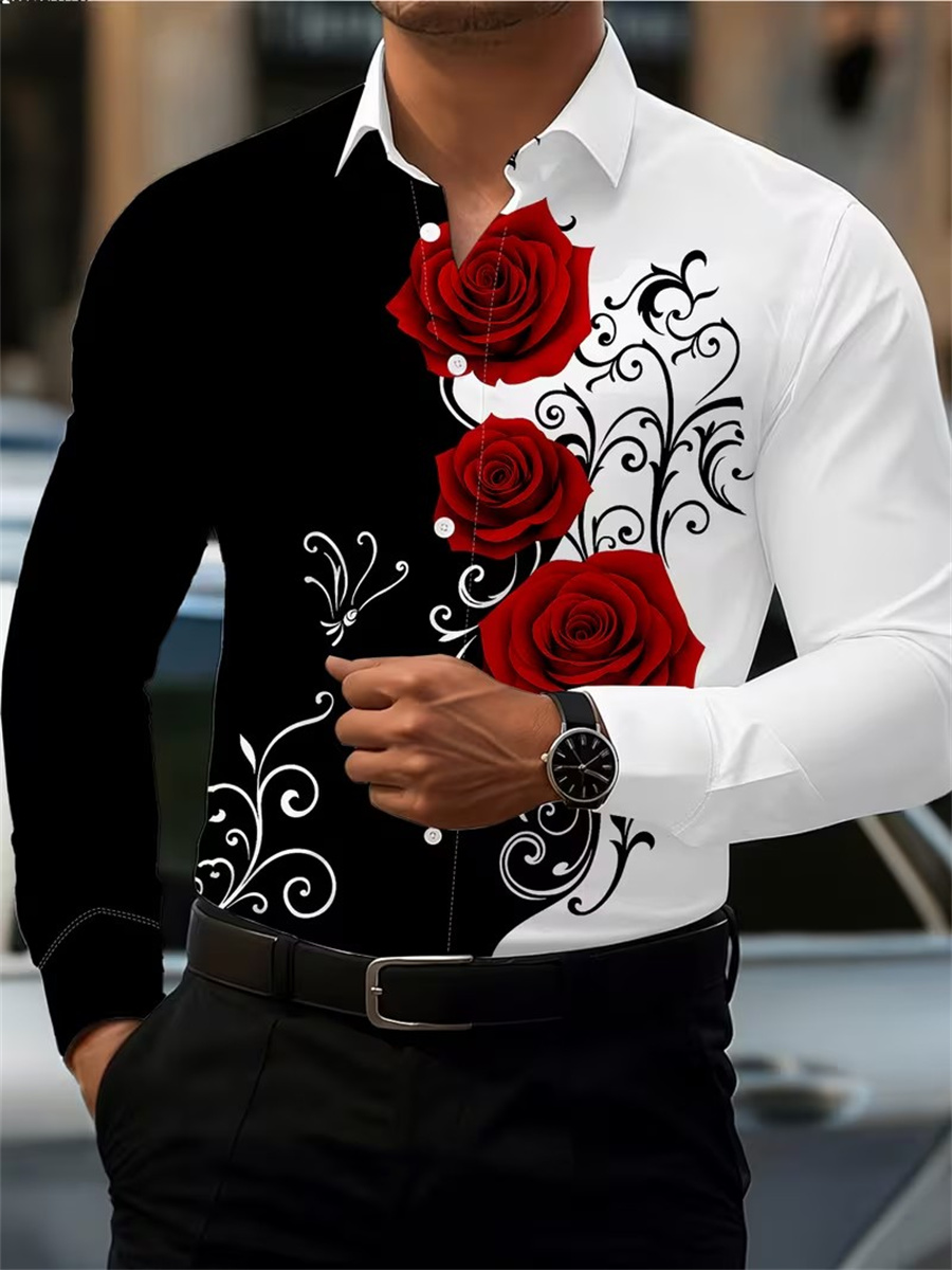 Camisa de Manga Larga con Esta - Quality Men'S Fashion reseña y precio