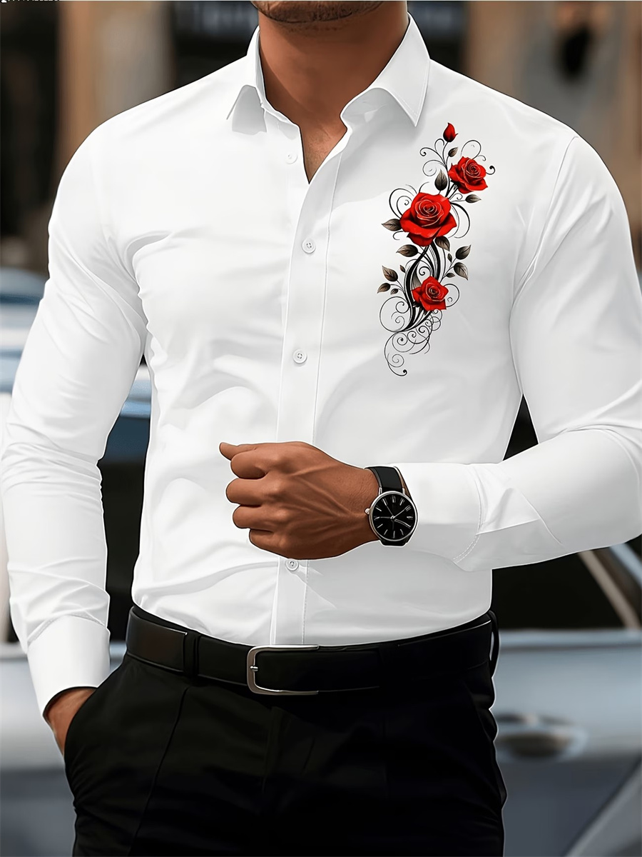 Camisa de Manga Larga con Esta - Quality Men'S Fashion reseña y precio