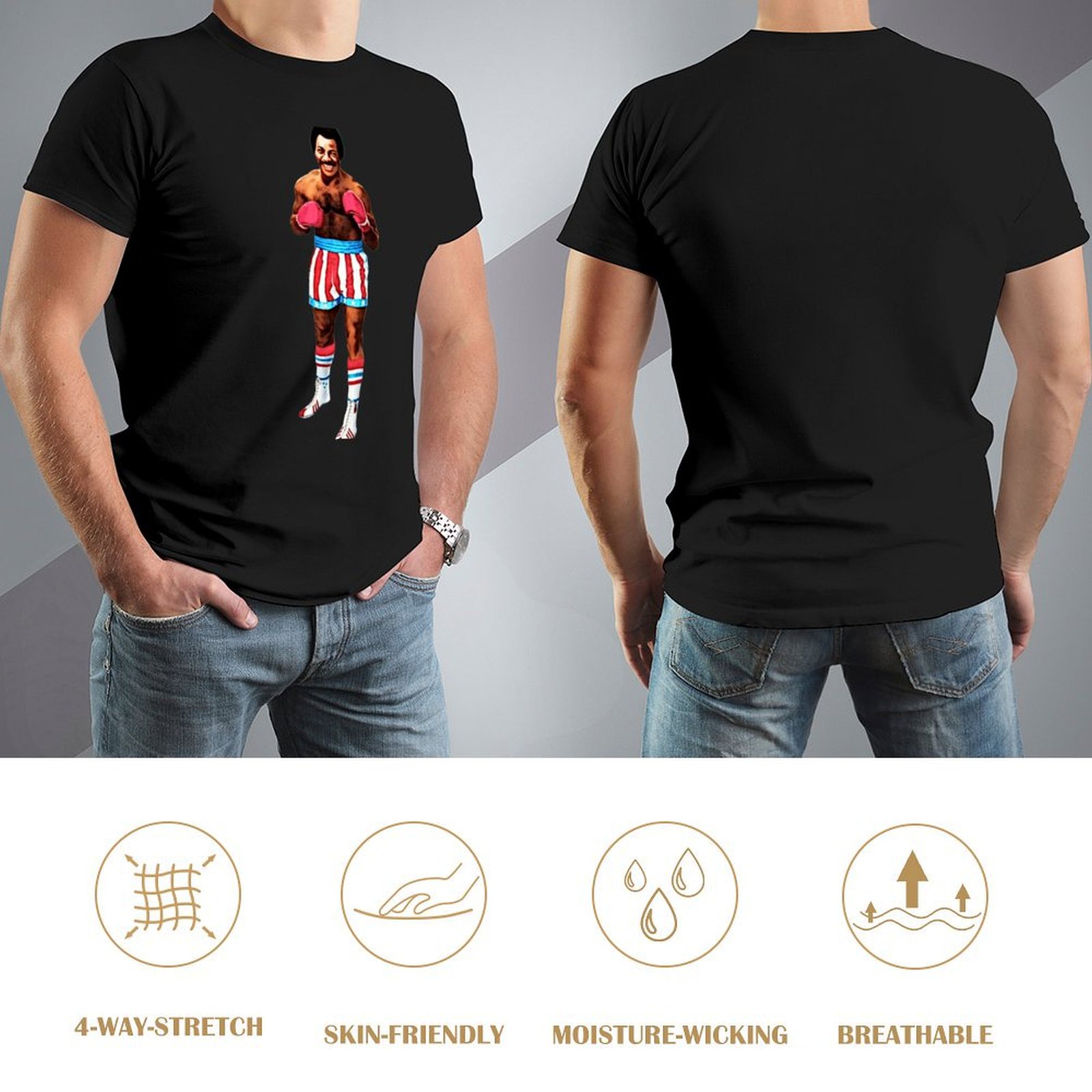Camiseta Carl Weathers Apollo  - Men'S Fashion For Hot Weather reseña y precio