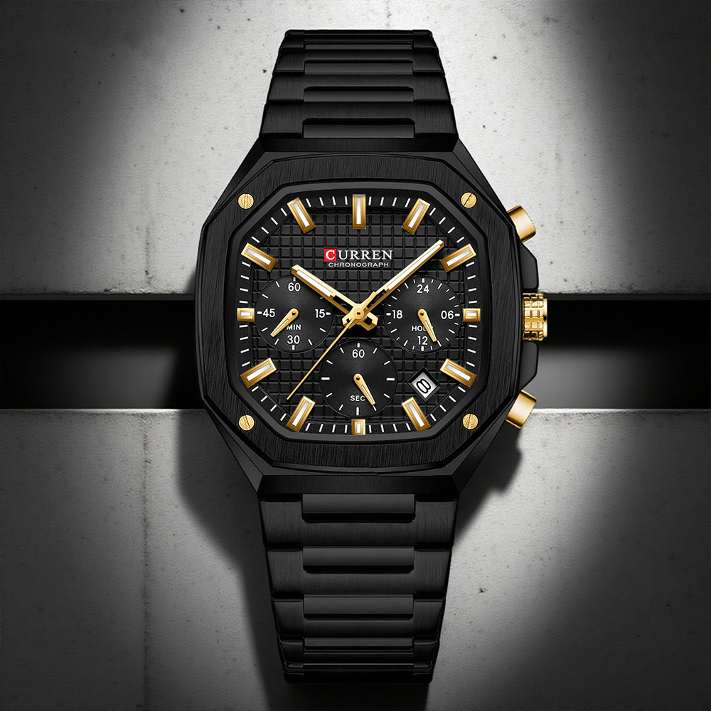 Reloj cronógrafo cuadrado de l - Mens Fashion Bracelet reseña y precio