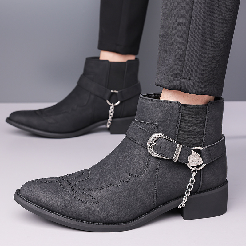 Botas de Vaquero Retro de Moda - Men Fashion Vintage reseña y precio