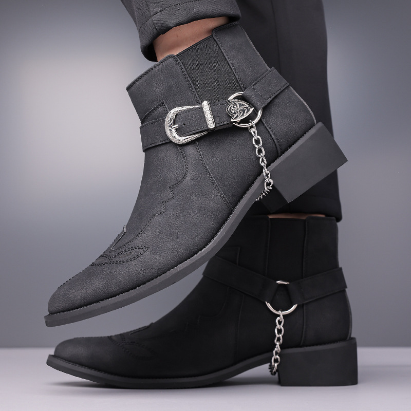 Botas de Vaquero Retro de Moda - Men Fashion Vintage reseña y precio