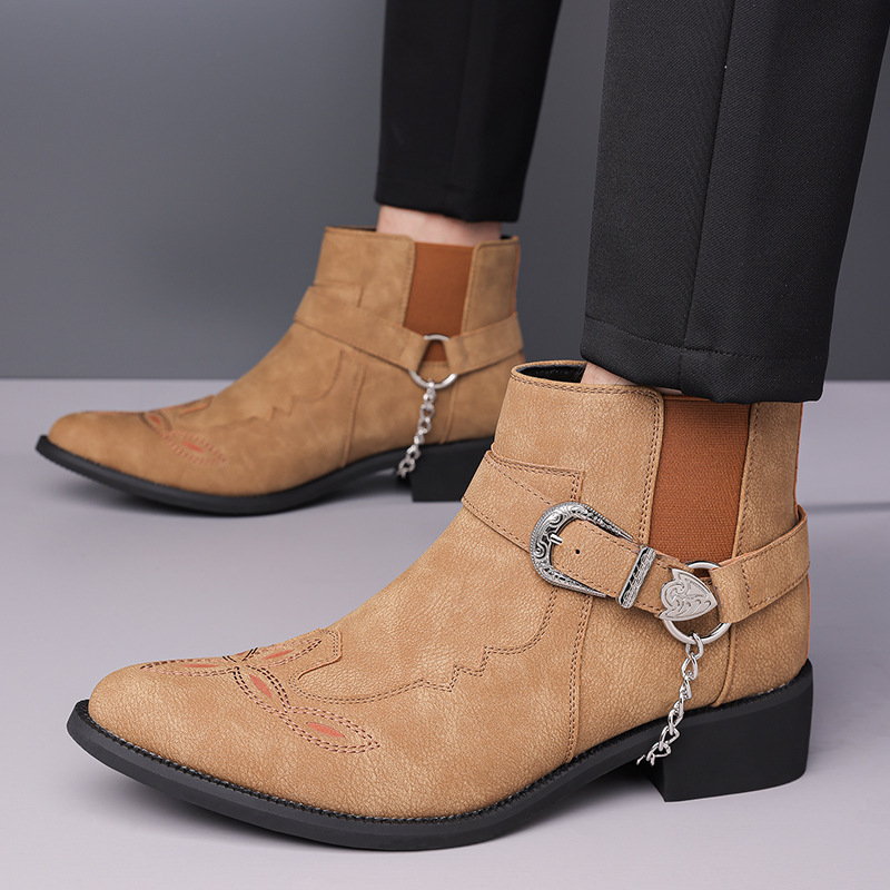 Botas de Vaquero Retro de Moda - Men Fashion Vintage reseña y precio