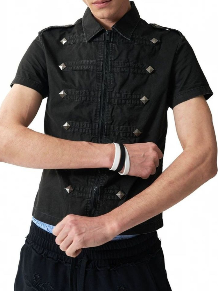 Camisetas Retro con Remaches E - Men'S Fashion Aesthetics reseña y precio