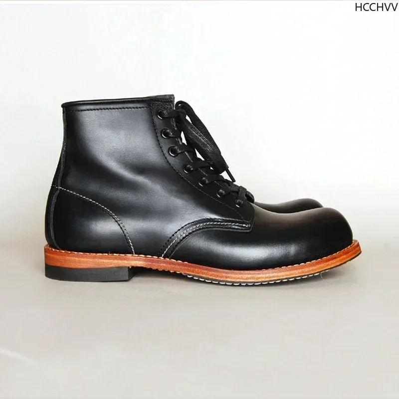 Botas Vintage de cuero genuino - Men Fashion Vintage reseña y precio