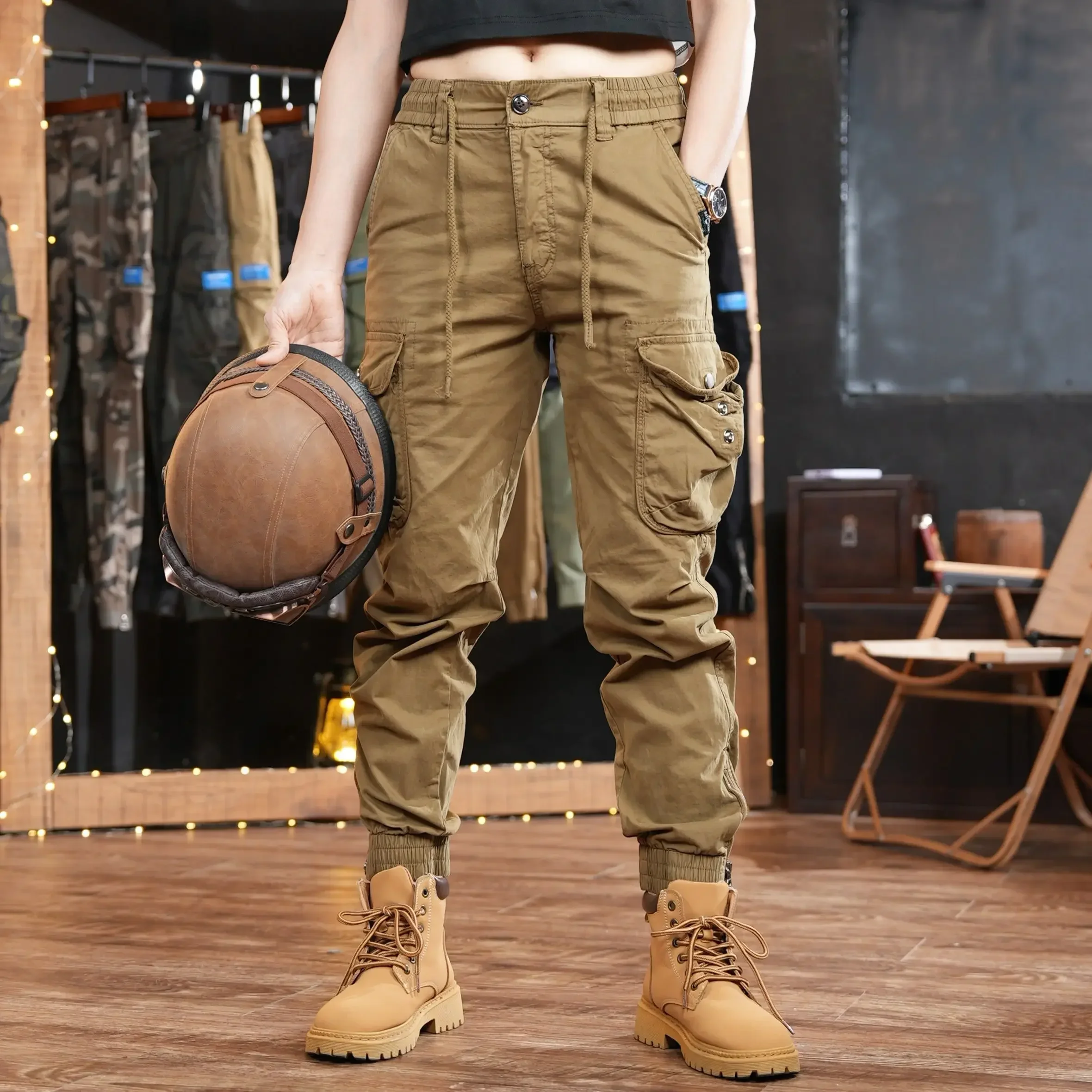 Pantalones multibolsillos para - Cargo Jogger Pants reseña y precio