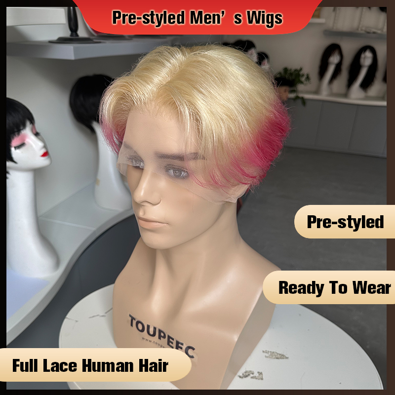 Peluca de cabello humano prees - Men Fashion Hair Style reseña y precio